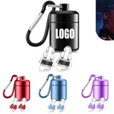 Earplugs with Aluminum Carry Case and Cord — view 2