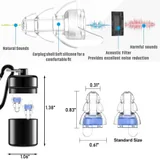 Earplugs with Aluminum Carry Case and Cord — view 3