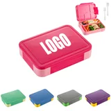 45 oz Four-Compartment Lunch Box with Utensils