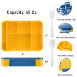 45 oz Four-Compartment Lunch Box with Utensils — view 2