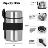 13.5 oz Insulated Food Jar with Spoon — view 2
