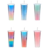24 oz Gradient Tumbler with Straw — view 3