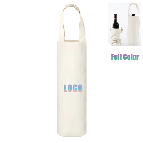 Canvas Wine Bottle Tote