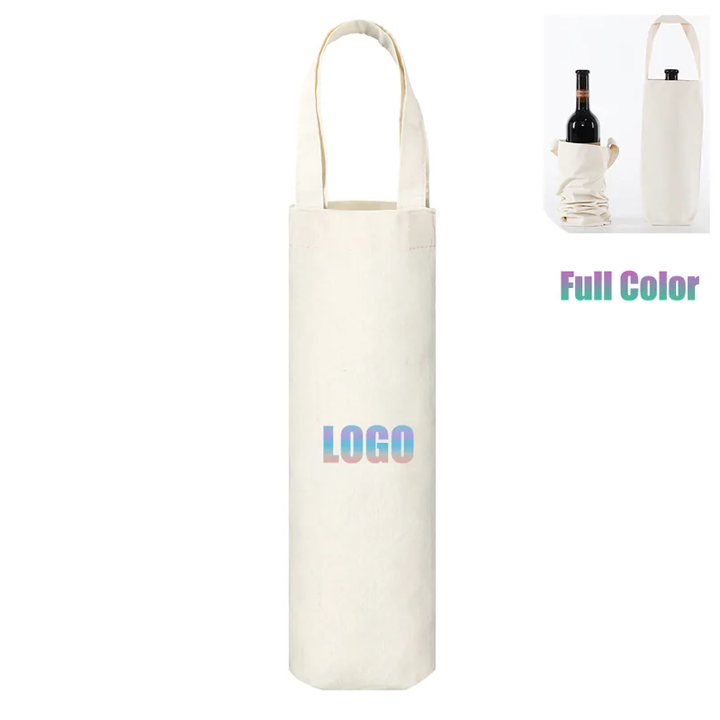 Canvas Wine Bottle Tote
