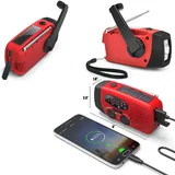 Solar Hand-Crank Radio with Light and Charger — view 2