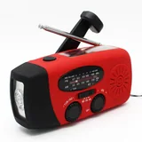 Solar Hand-Crank Radio with Light and Charger — view 3