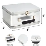 Retro Metal Lunch Box with Handle — view 2