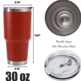30 oz Vacuum-Insulated Stainless Steel Tumbler — view 2