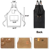 Cotton Canvas Apron with Adjustable Straps — view 2