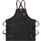 Cotton Canvas Apron with Adjustable Straps — view 3