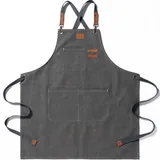 Cotton Canvas Apron with Adjustable Straps — view 4