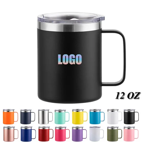 12 oz Insulated Stainless Steel Travel Mug