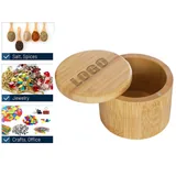 6 oz Bamboo Salt Cellar with Swivel Lid
