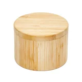 6 oz Bamboo Salt Cellar with Swivel Lid — view 3