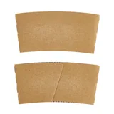 Printed Kraft Paper Coffee Cup Sleeve — view 3