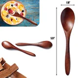 Wooden Stirring and Dessert Spoon — view 2