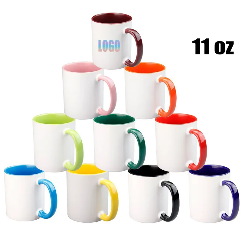 11 oz Two-Tone Ceramic Coffee Mug