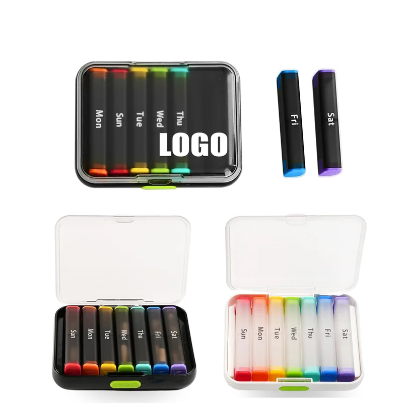 Weekly Pill Organizer with Daily Compartments