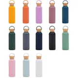 Insulated Steel Bottle with Bamboo Lid — view 3