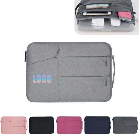 Laptop Sleeve with Handle and Front Pockets