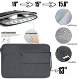 Laptop Sleeve with Handle and Front Pockets — view 2