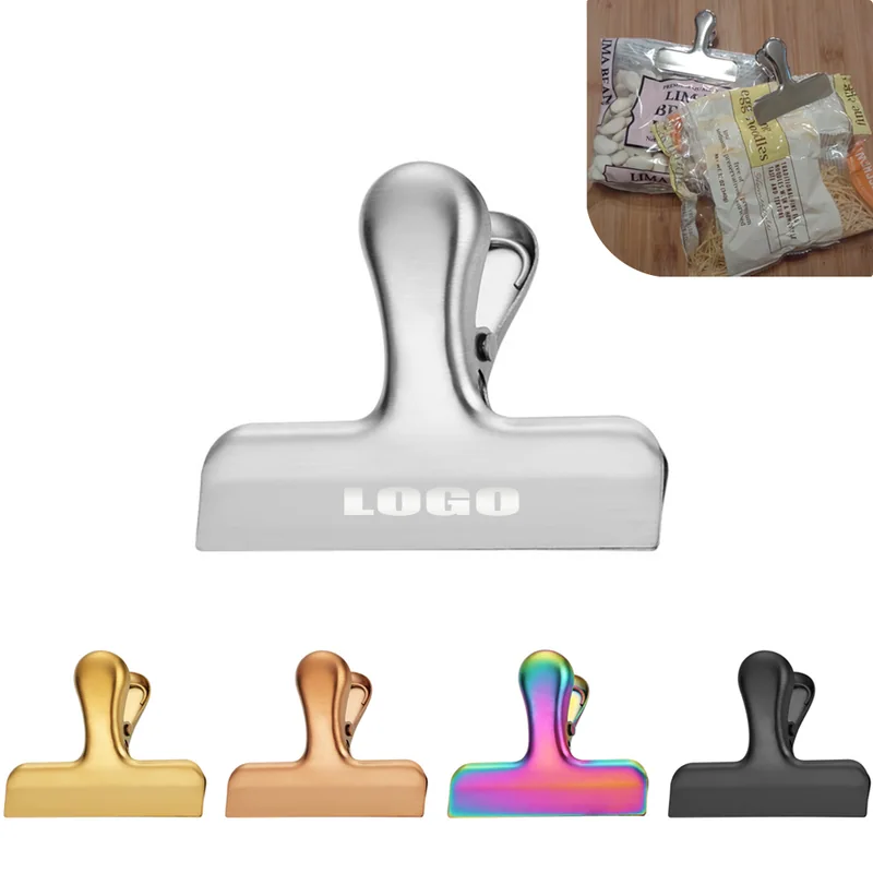 3-Inch Stainless Steel Snack Bag Clip