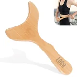 Wooden Gua Sha Tool with Curved Handle