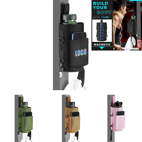 Magnetic Bottle Carrier with Phone Pocket