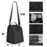 Heathered Insulated Lunch Tote with Shoulder Strap — view 2