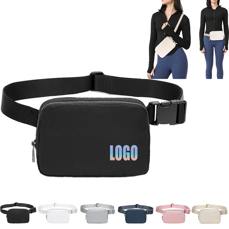 Nylon Waist Bag with Inner Mesh Pocket