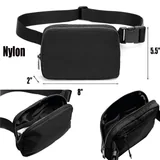 Nylon Waist Bag with Inner Mesh Pocket — view 3