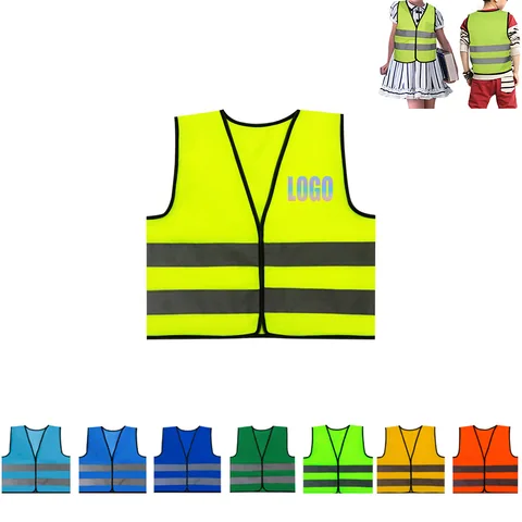 Children's Mesh Vest with Reflective Strips