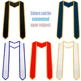 65-Inch Satin Graduation Stole — view 3