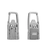 Metal Multi-Tool Keychain with Screwdriver Bits