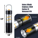 Aluminum Flashlight Lantern with Carabiner — view 2