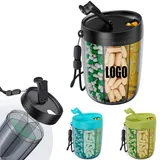 Compartment Pill Organizer Cup with Wrist Strap