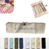Bamboo Cutlery Set with Canvas Pouch