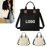 Canvas Tote with Detachable Shoulder Strap