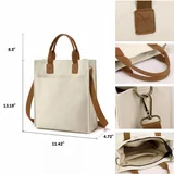 Canvas Tote with Detachable Shoulder Strap — view 2