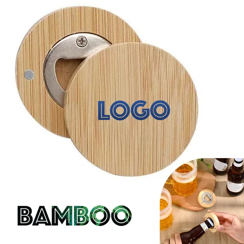 Bamboo Magnetic Bottle Opener