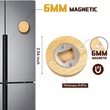 Bamboo Magnetic Bottle Opener — view 2