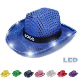 LED Sequin Cowboy Hat