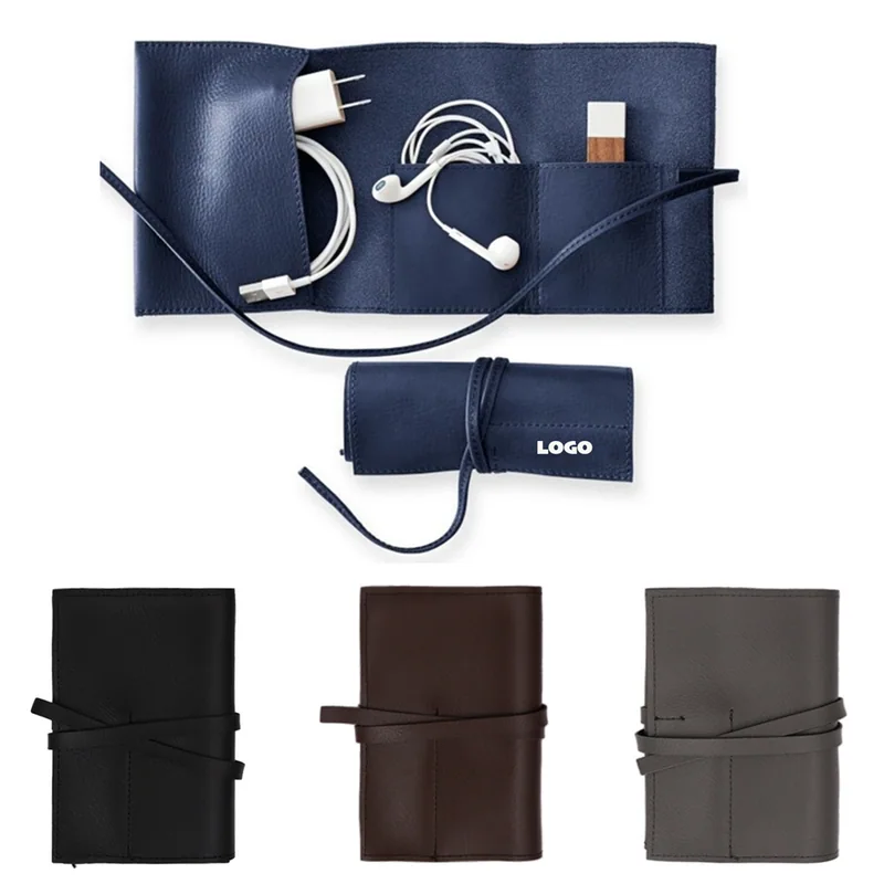 PU Roll-Up Cable Organizer