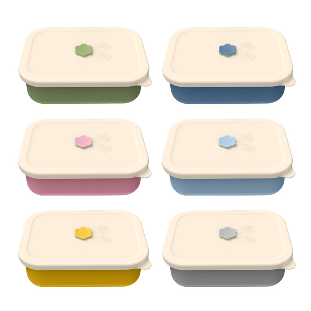 28 oz Rectangular Silicone Compartment Lunch Box — view 3