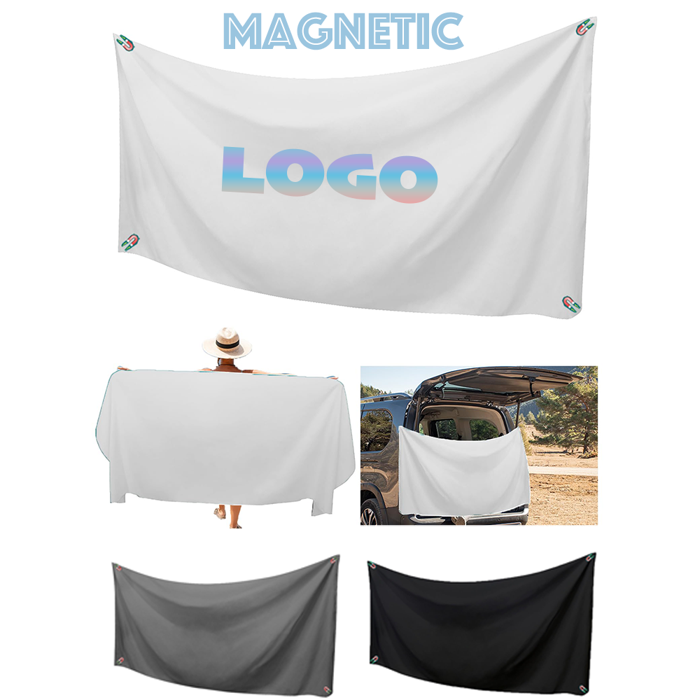 75-inch Quick-Dry Magnetic Double-Sided Fleece Towel
