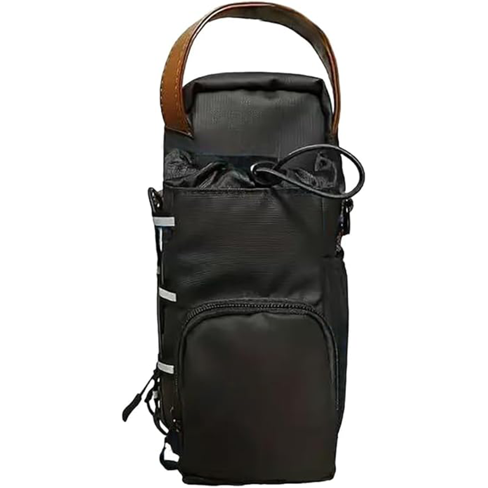8-inch Magnetic Nylon Multi-Pocket Water Bottle Carrier Bag — view 4