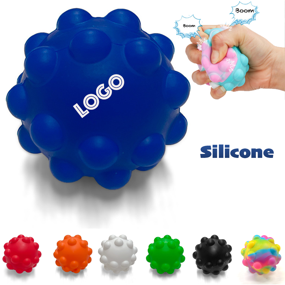 Bubble-Texture Silicone Stress Relief Sensory Ball