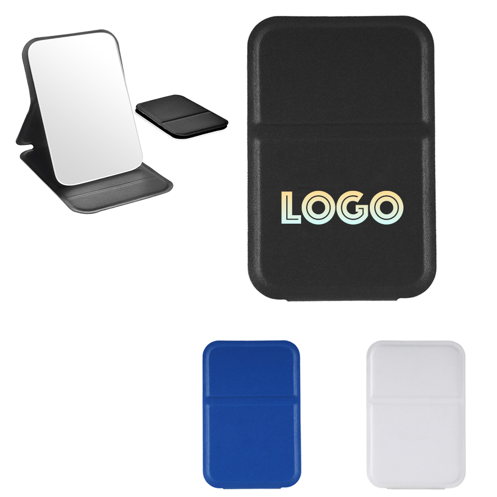 Foldable Anti-Slip Groove Tabletop Mirror