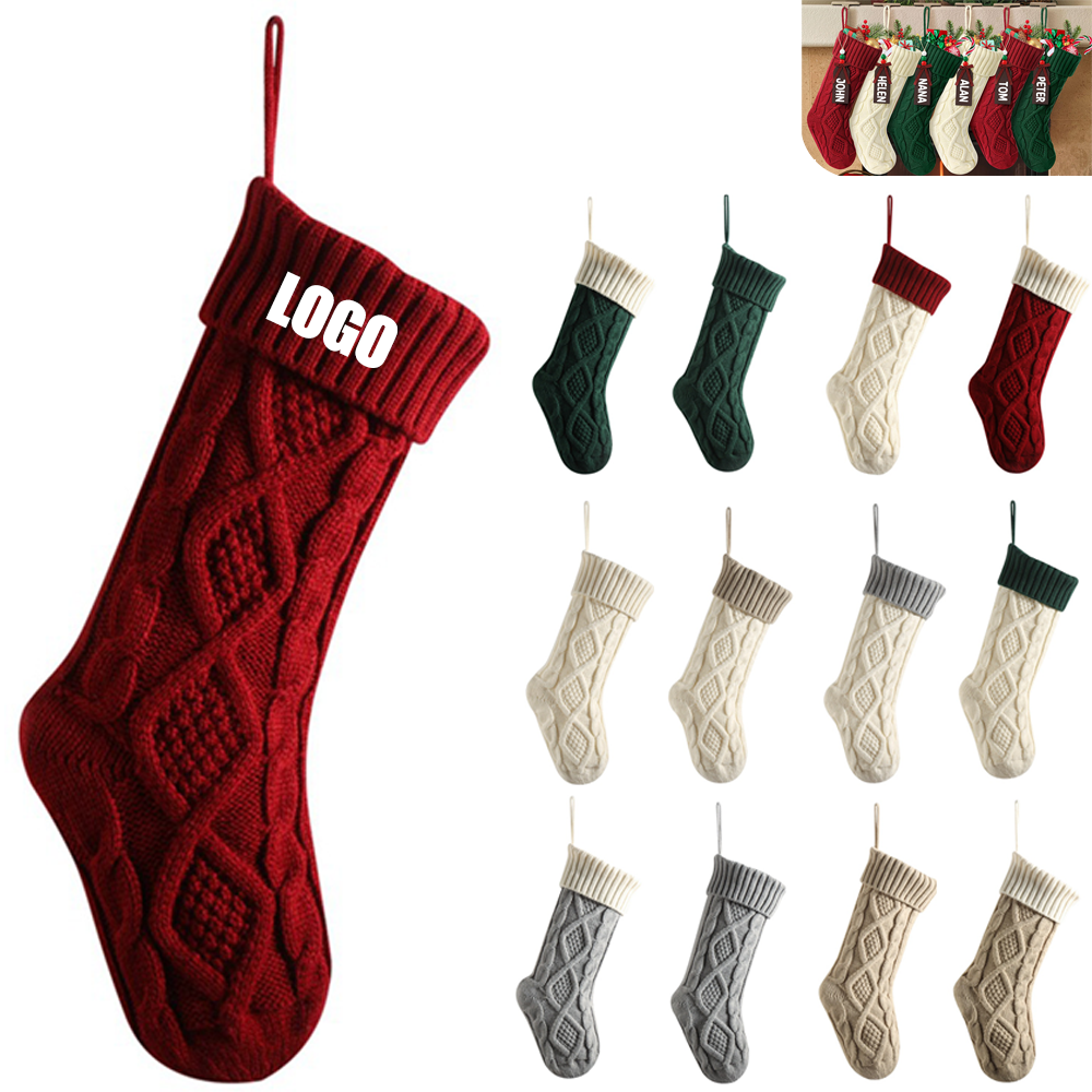 18-inch Custom Knit Christmas Stocking