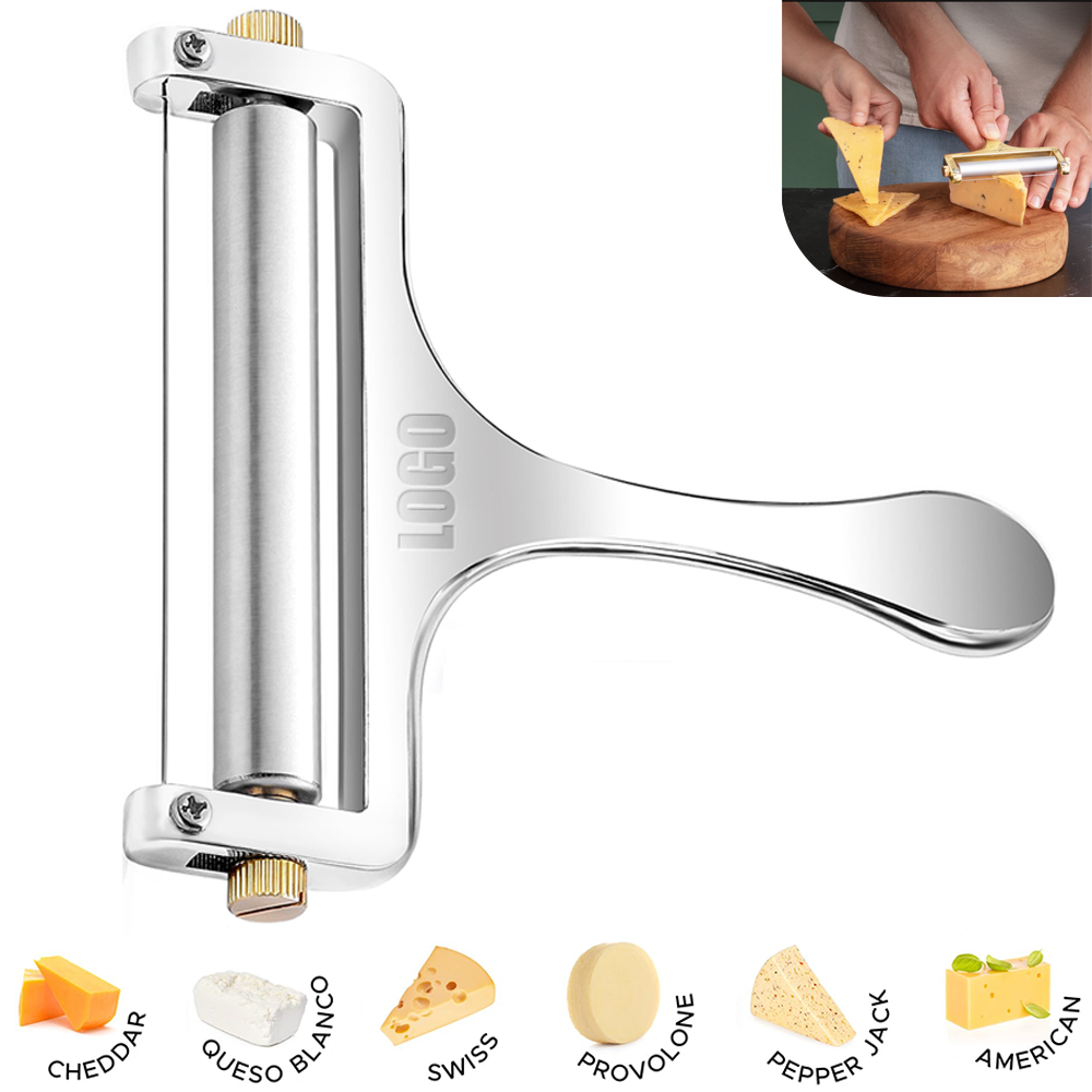 Adjustable Stainless Steel Cheese Cutter & Slicer